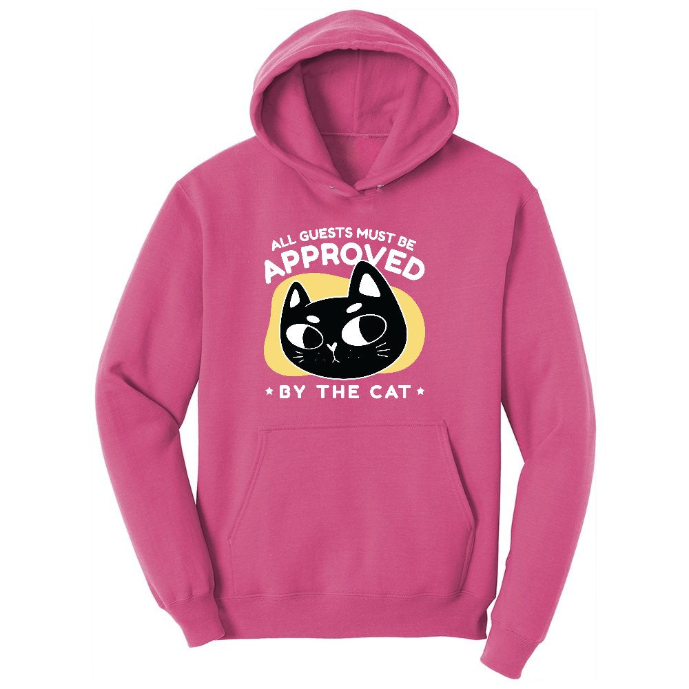 All Guests Must be Approved by the Cat Youth Hoodie - Sangria