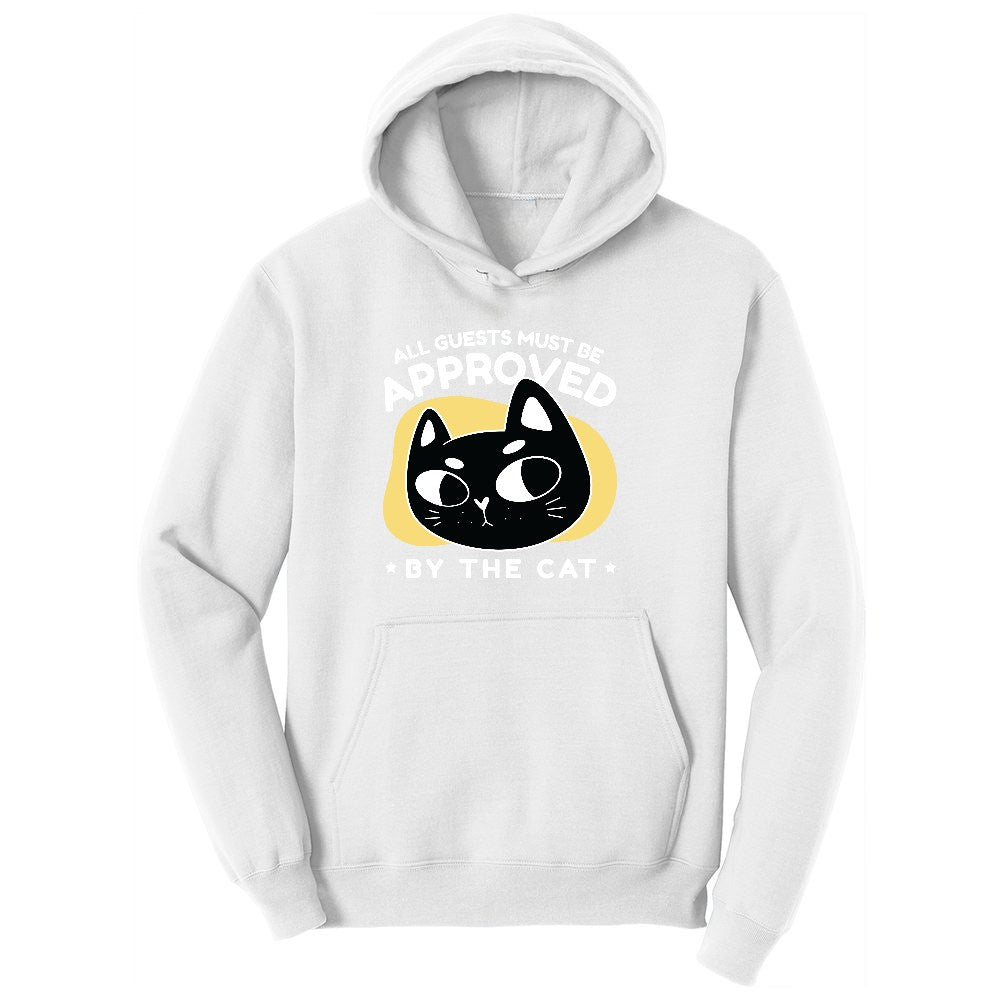 All Guests Must be Approved by the Cat Youth Hoodie - White