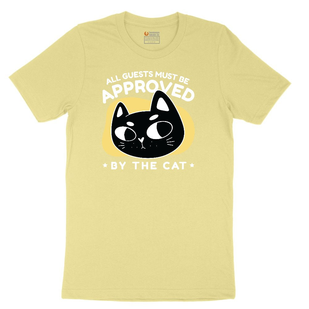 All Guests Must be Approved by the Cat Youth Short Sleeve Tee - Yellow