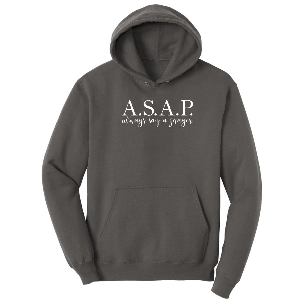 Always Say a Prayer Hoodie - Charcoal