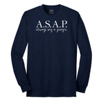 Always Say a Prayer Long Sleeve Tee - Navy