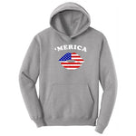 America Lips Hoodie - Athletic Heather