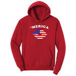 America Lips Hoodie - Red