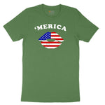 America Lips Toddler Short Sleeve Tee - Athletic Kelly