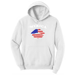 America Lips Youth Hoodie - White