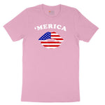 America Lips Youth Short Sleeve Tee - Candy Pink