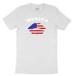 America Lips Youth Short Sleeve Tee - White