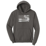 American Flag Barbeque Tools Hoodie - Charcoal