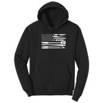 American Flag Barbeque Tools Hoodie - Jet Black