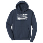 American Flag Barbeque Tools Hoodie - Navy