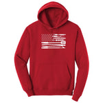 American Flag Barbeque Tools Hoodie - Red