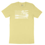 American Flag Barbeque Tools Toddler Short Sleeve Tee - Yellow