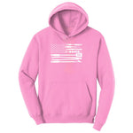 American Flag Barbeque Tools Youth Hoodie - Candy Pink