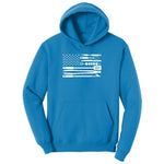 American Flag Barbeque Tools Youth Hoodie - Sapphire