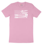 American Flag Barbeque Tools Youth Short Sleeve Tee - Candy Pink