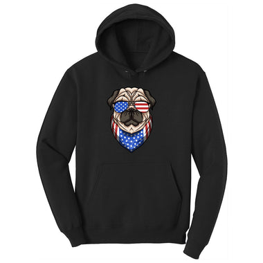 American Pug Ladies Hoodie - Jet Black