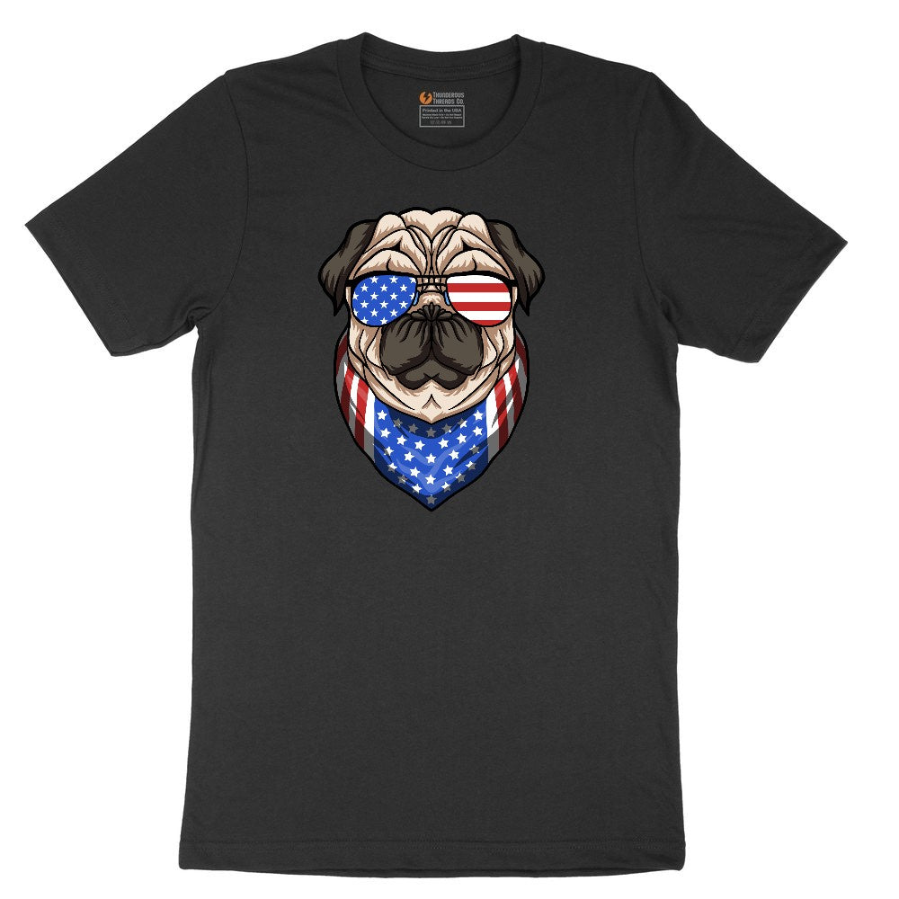 American Pug Ladies Short Sleeve Tee - Black