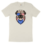 American Pug Ladies Short Sleeve Tee - Natural Heather