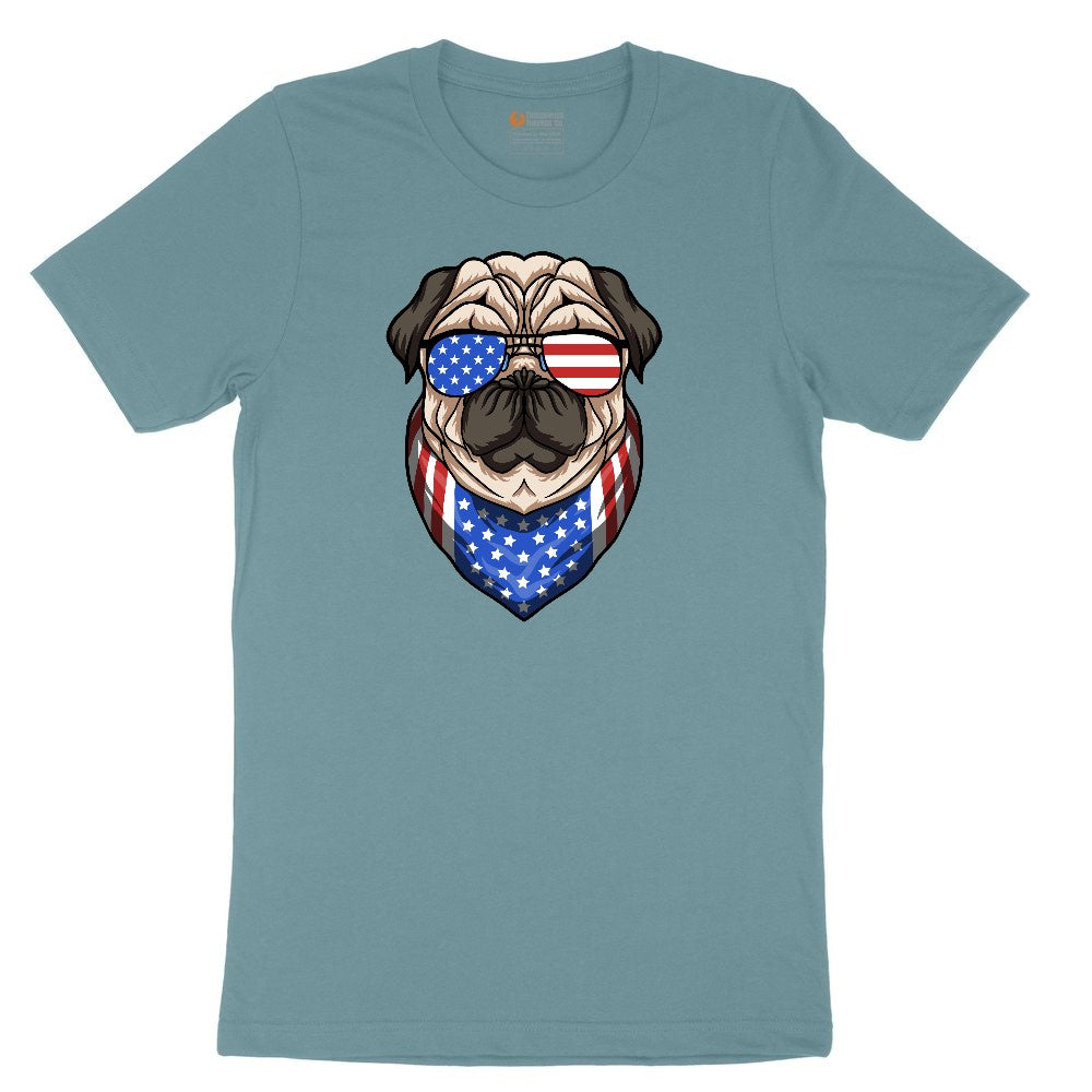 American Pug Ladies Short Sleeve Tee - Surf Blackout