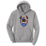 American Pug Hoodie - Athletic Heather