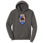 American Pug Hoodie - Charcoal