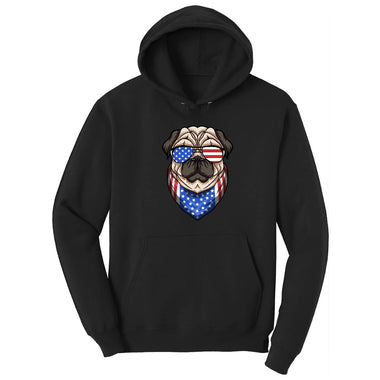 American Pug Hoodie - Jet Black