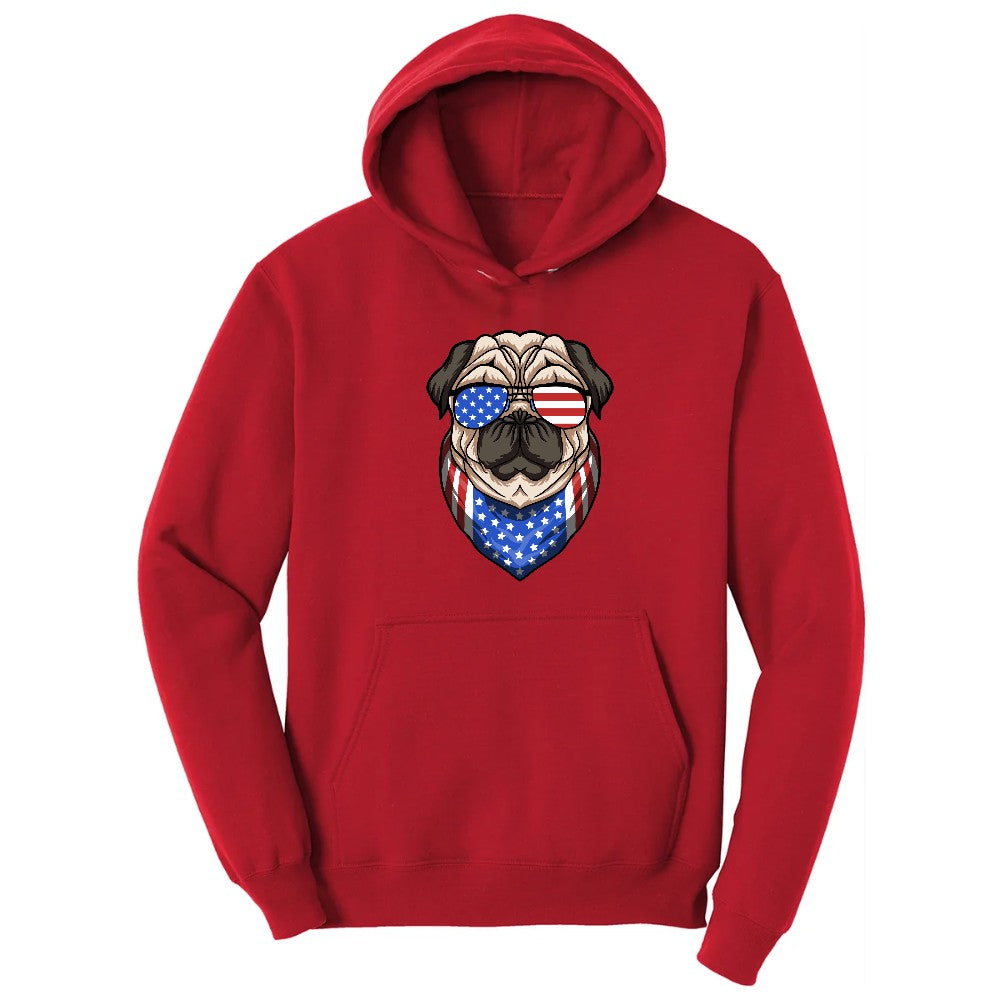 American Pug Hoodie - Red