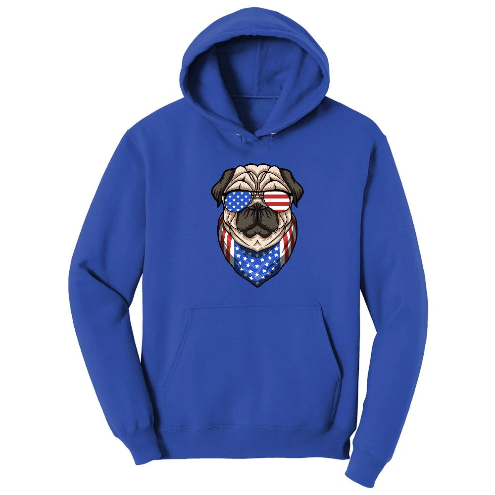 American Pug Hoodie - True Royal