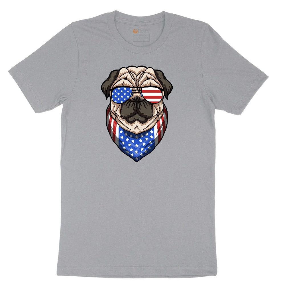 American Pug Short Sleeve Tee - Athletic Heather Grey