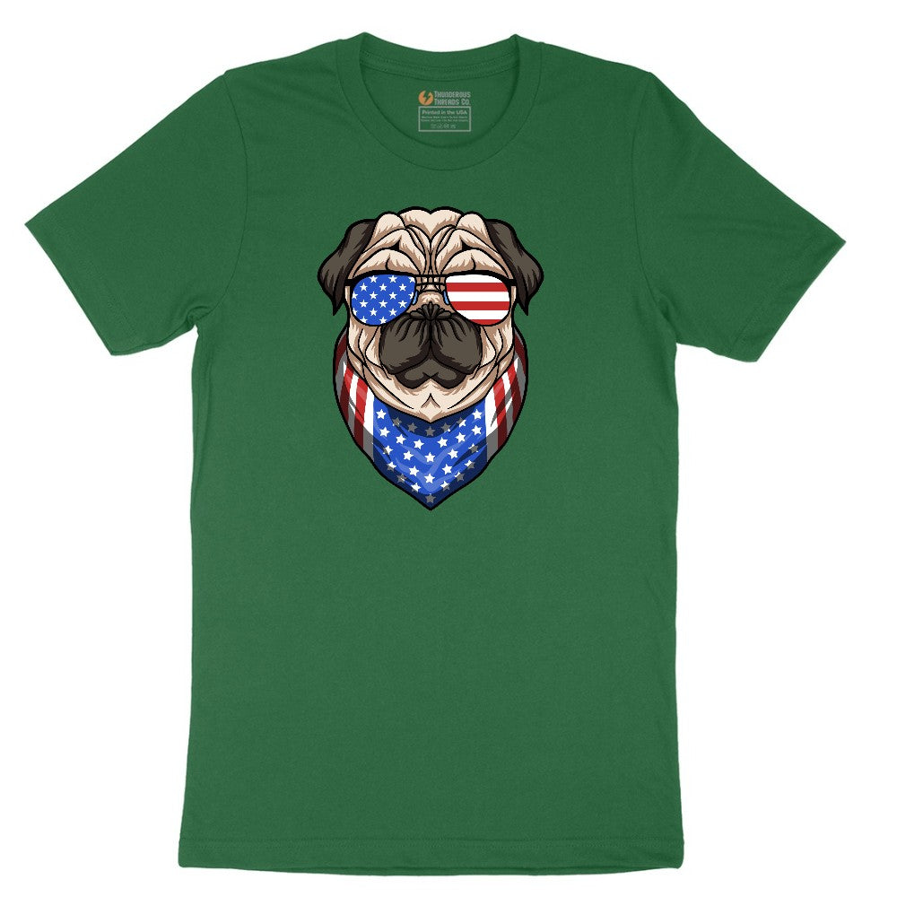 American Pug Short Sleeve Tee - Athletic Kelly