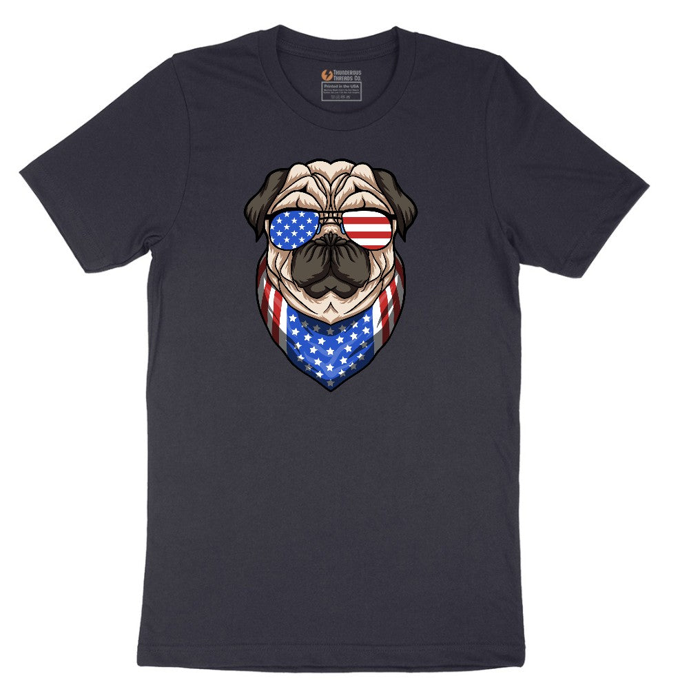 American Pug Short Sleeve Tee - Deep Navy