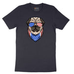 American Pug Short Sleeve Tee - Deep Navy