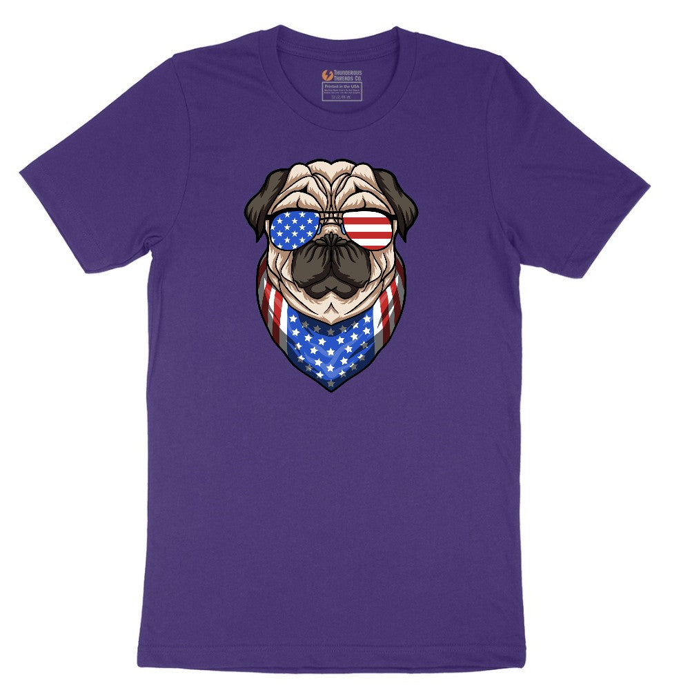 American Pug Short Sleeve Tee - Team Purple