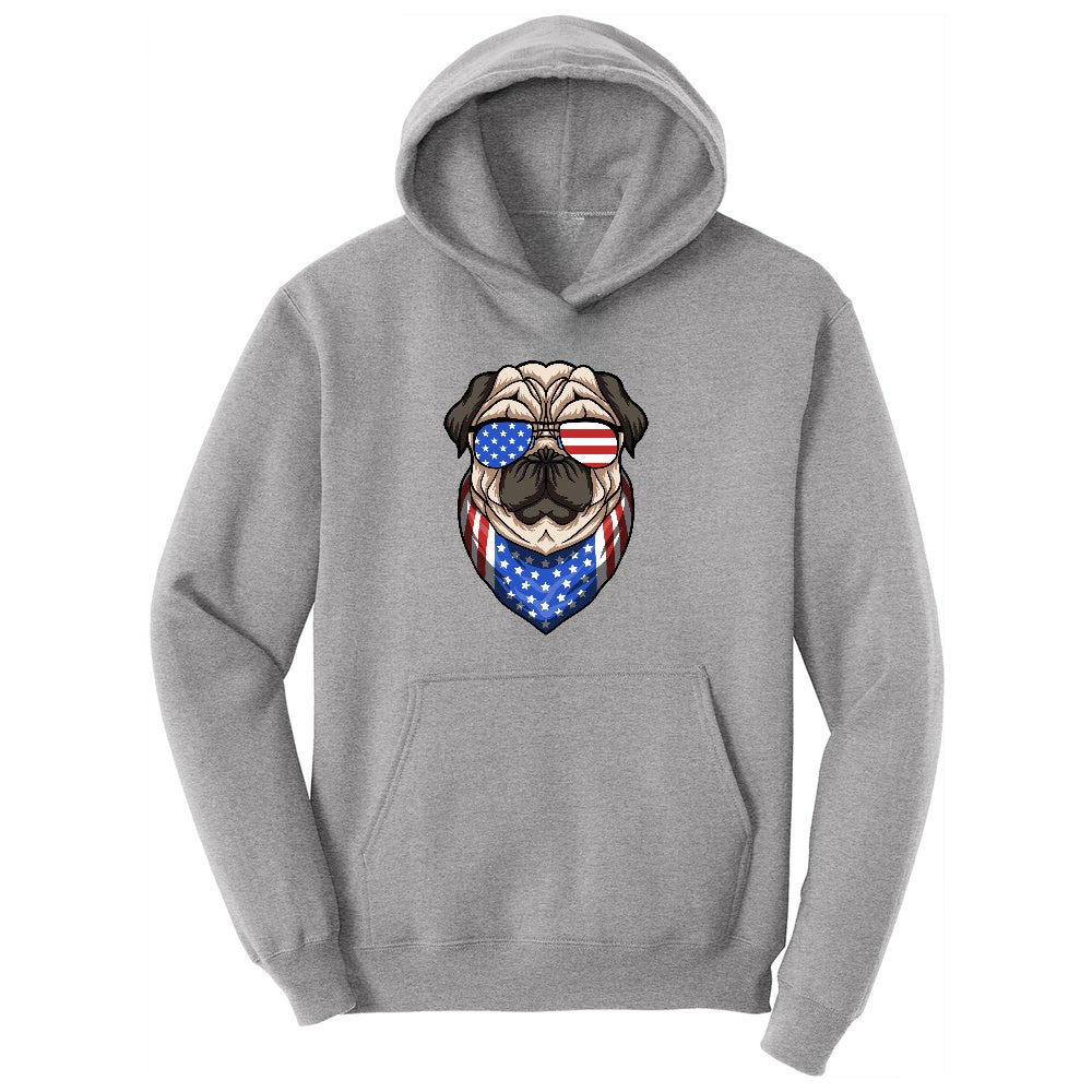 American Pug Toddler Hoodie - Athletic Heather