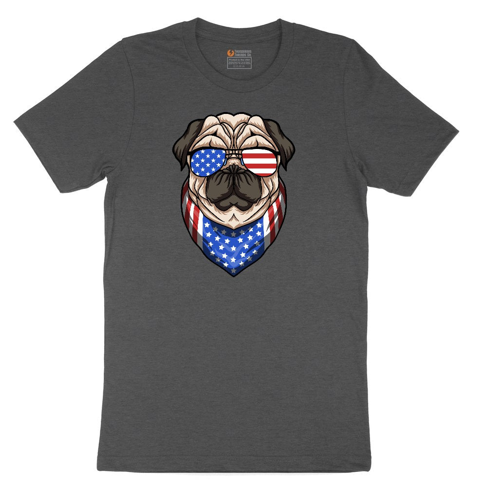American Pug Toddler Short Sleeve Tee - Dark Heather Grey
