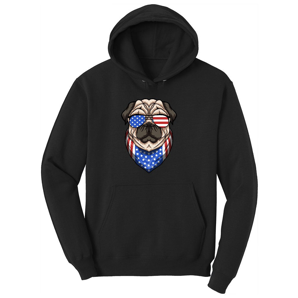 American Pug Youth Hoodie - Jet Black