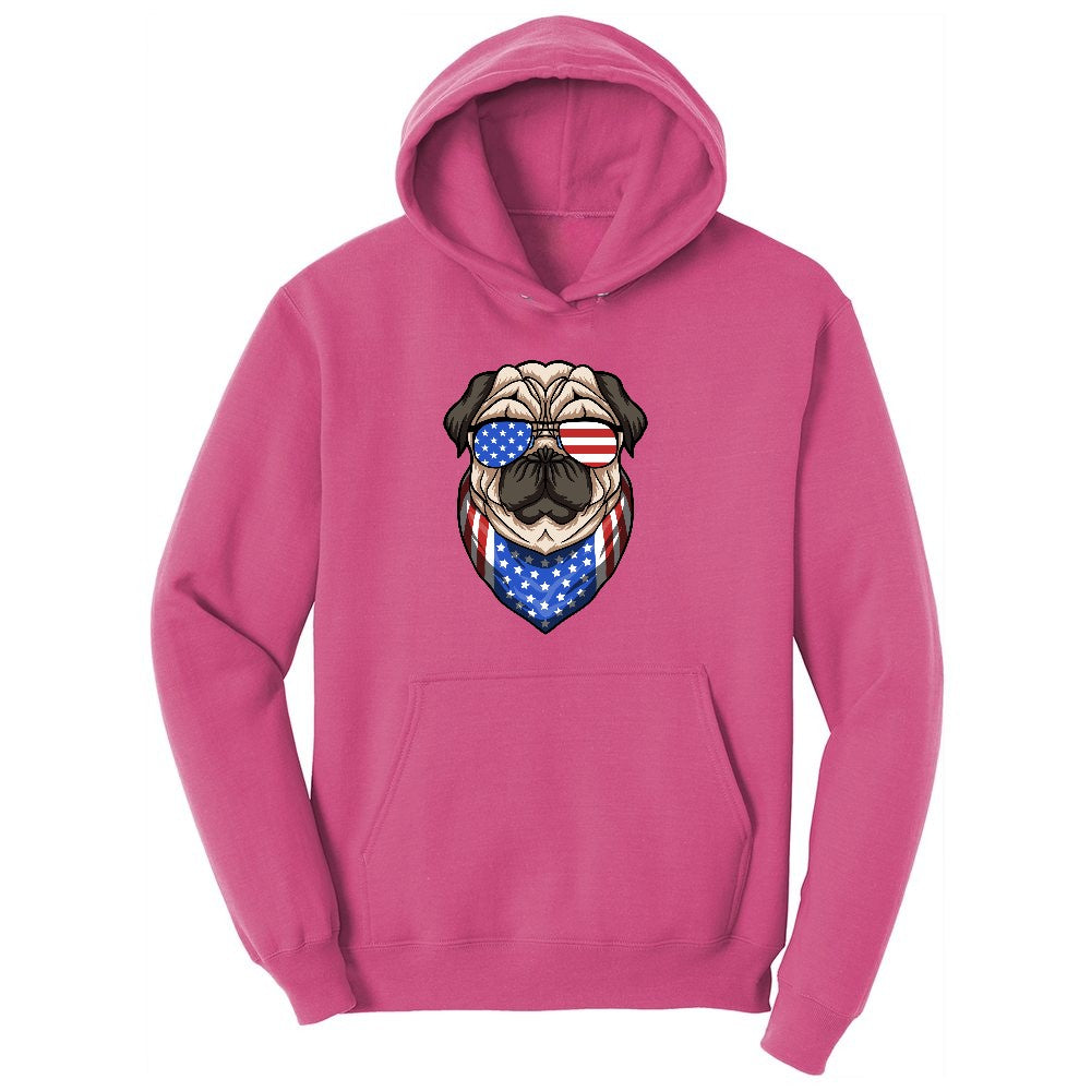 American Pug Youth Hoodie - Sangria