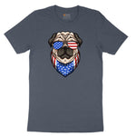 American Pug Youth Short Sleeve Tee - Heather Navy