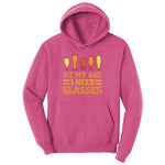 At My Age I Need Glasses Ladies Hoodie - Sangria