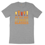 At My Age I Need Glasses Ladies Short Sleeve Tee - Granite Heather