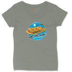 At the Lake Life is Better Ladies Curvy Tee - Bamboo Blackout