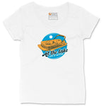 At the Lake Life is Better Ladies Curvy Tee - White
