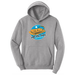 At the Lake Life is Better Ladies Hoodie - Athletic Heather