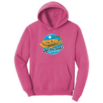 At the Lake Life is Better Ladies Hoodie - Sangria