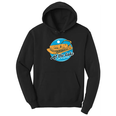 At the Lake Life is Better Hoodie - Jet Black