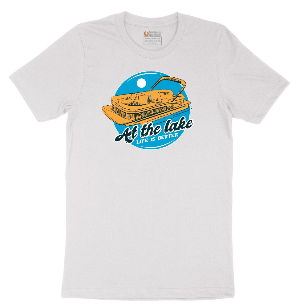 At the Lake Life is Better Short Sleeve Tee - White