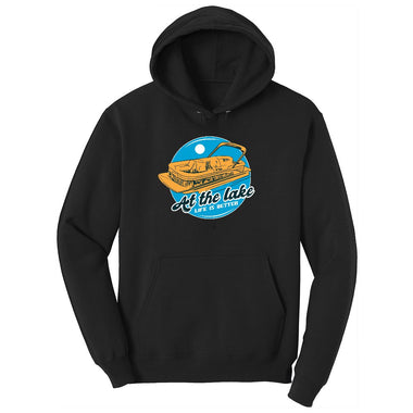 At the Lake Life is Better Toddler Hoodie - Jet Black