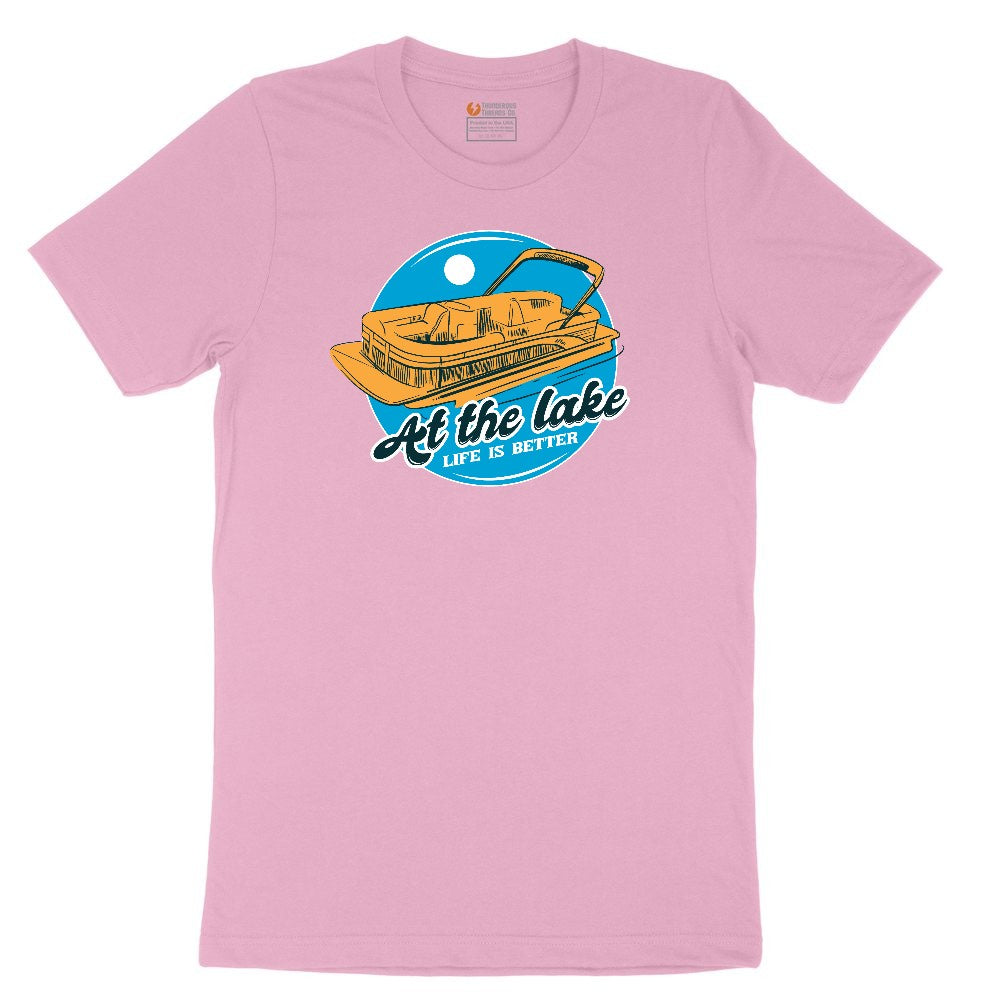 At the Lake Life is Better Youth Short Sleeve Tee - Candy Pink