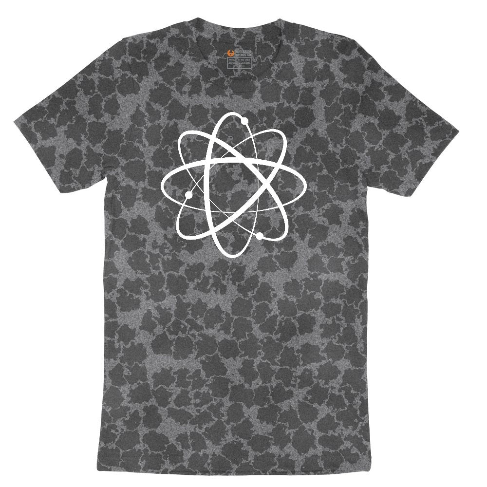 Atomic Symbol Ladies Short Sleeve Tee - Black Leopard
