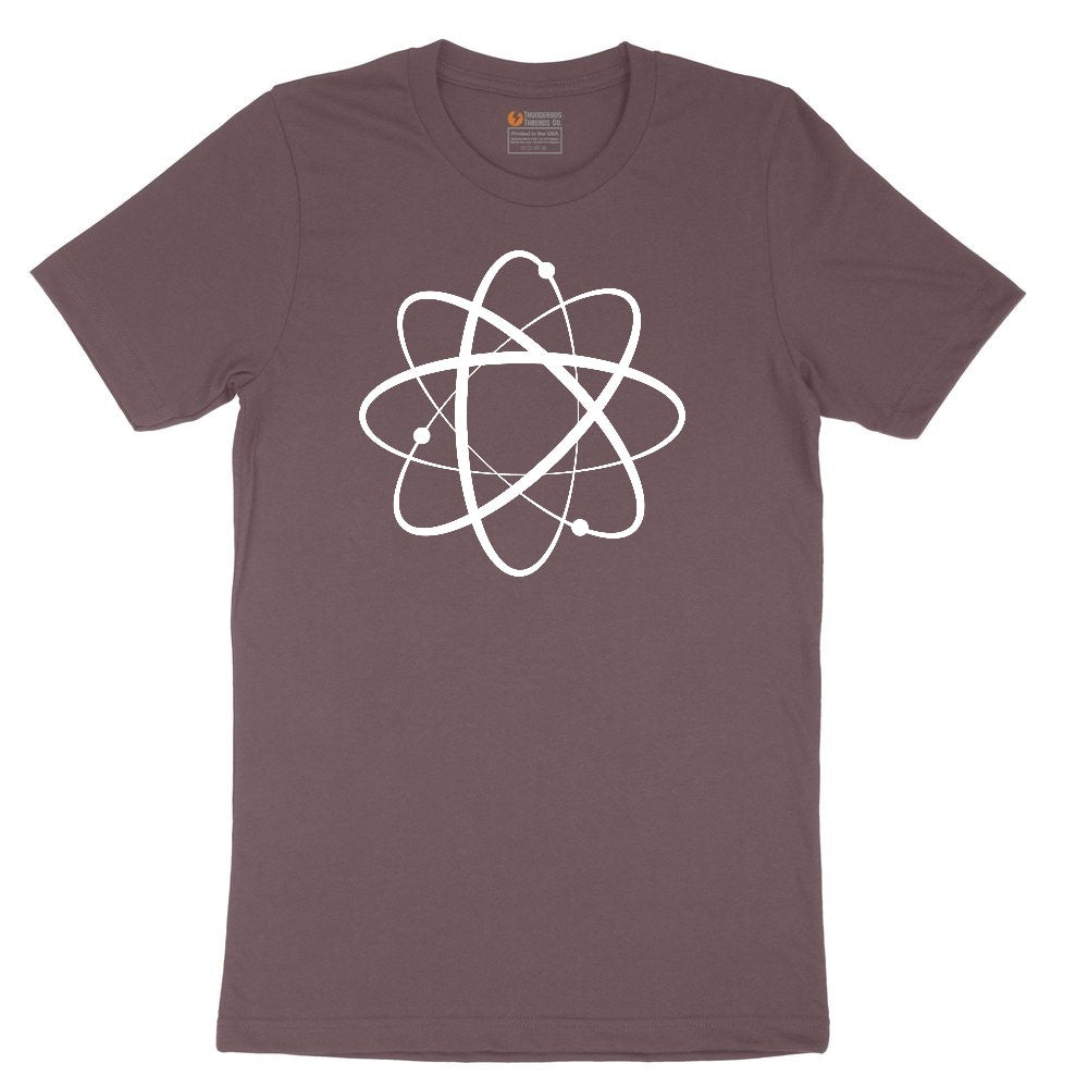 Atomic Symbol Ladies Short Sleeve Tee - Sangria Blackout